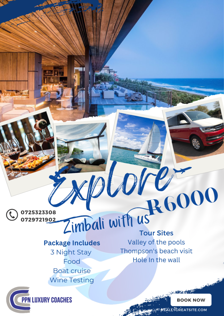 Blue Collage Explore Traveling World Poster